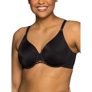 Vanity Fair Radiant Collection Black Underwire Smoothing Bra 76571 44C NEW